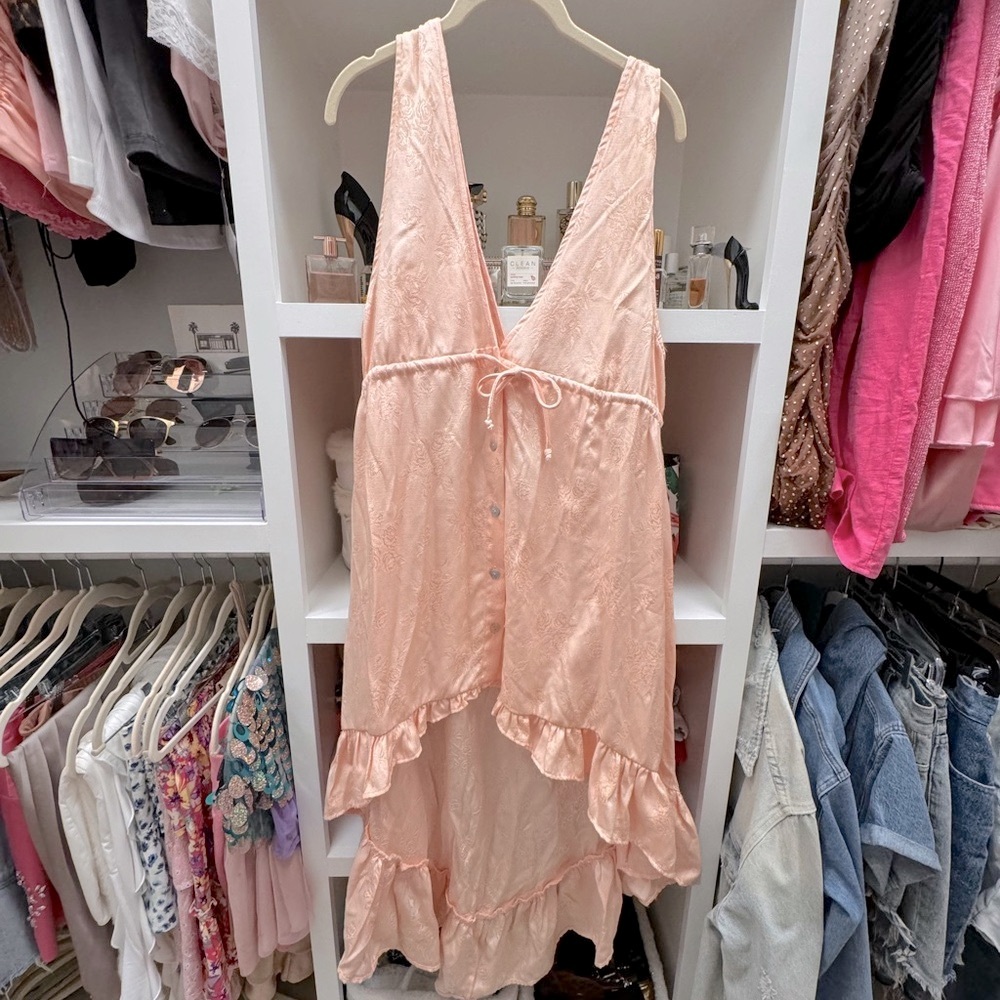 Saltwater LUXE Pink Ruffled Sundress